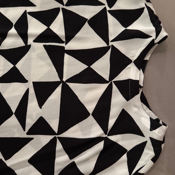 LOFT Ann Taylor Geometric Print Blouse - Picture 2 of 4